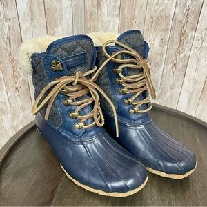 Sperry Top Sider for J Crew Wool Lined Waterproof Duckboot Size 6 Women